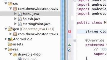 Android Application Development Tutorial   18   Create a List Menu from the ListActivity class   YouTube