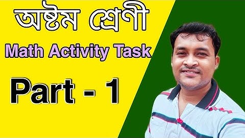 #modelactivity #math || Model Activity Task || Math || Class 8 || Part - 1 ||