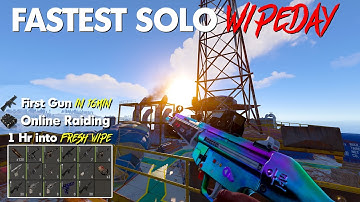 FASTEST SOLO WIPEDAY | Official Vanilla Rust - High Pop