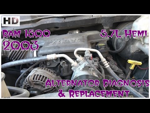 2003 Dodge Ram 1500 5.7L Hemi Alternator Diagnosis & Repair - YouTube