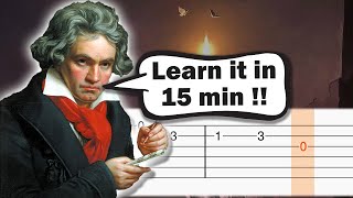 Beethoven - Ode to Joy - Guitar tutorial (TAB) screenshot 1