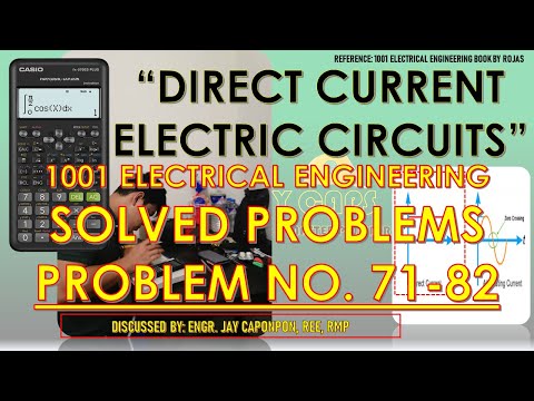 1001 EE SOLVED PROBLEMS - WYE-DELTA Q=mc(t2-t1) - DC ELECTRIC CIRCUITS - PROBLEM NO. 71-82 (TAGALOG)