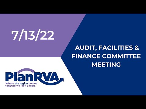 PlanRVA Audit, Facilities, & Finance Committee