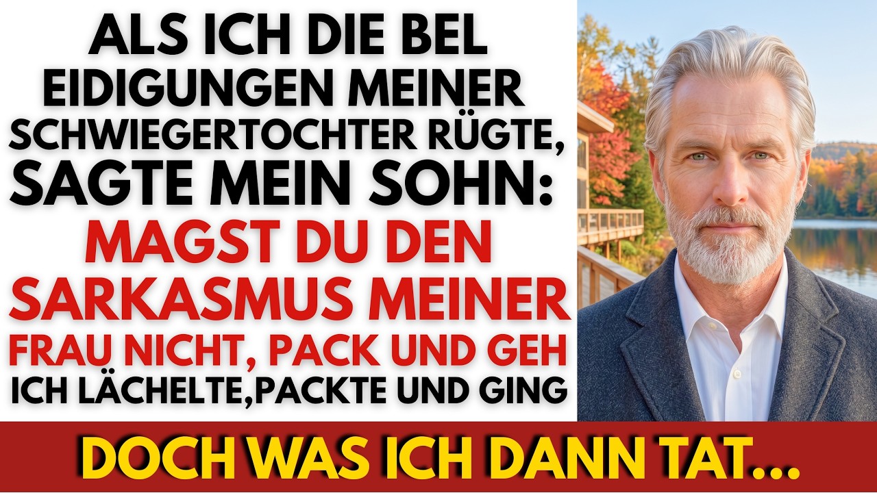 Ich war 68, Witwer, und hatte meinem Sohn und seiner Frau 350.000 Euro für ihr Traumhaus gegeben – unter einer Bedingung. Als seine Frau mich beim Abendessen vor allen demütigte und mein Sohn mit...