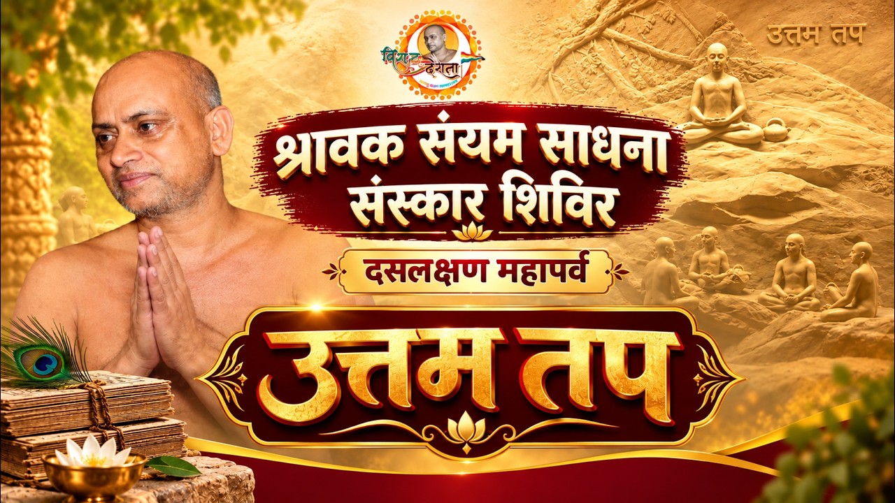 22/09/2026 | उत्तम तप धर्म  #अभिषेक #शांतिधारा #दीप प्रज्जलन #पाद प्रक्षालन #शास्त्र भेंट #प्रवचन