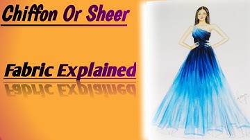 How to draw Chiffon Fabric / sheer Fabric Rendering / Part-1 / Fashion illustration Tutorial