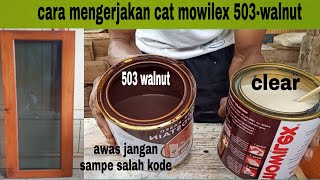 How to finish with Mowilex 503 Walnut paint!! The simplest and easiest to imitate #finishing #mow...