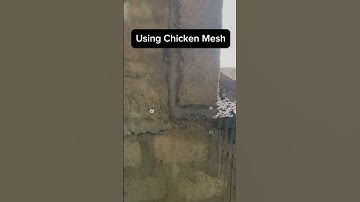 Using chicken mesh | how to avoid wall cracks. #plaster #cracks #wallcrack #architect #construction