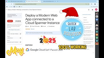 [2025] Deploy a Modern Web App connected to a Cloud Spanner Instance #qwiklabs#GSP1051