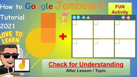 How to Use Google Jamboard to Create Check for Understanding Activity | Exit Ticket