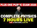 Plus One Public Exam 2026 Complete Physics LIVE MS SOLUTIONS