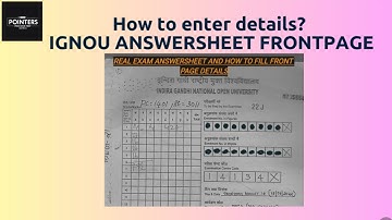 How to fill ignou exam answersheet frontpage?#ignou #exam #ignouexam #answersheet#howto#studytips