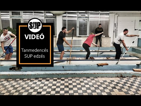 Tanmedencés SUP edzés