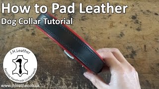 How to Pad Leather  Dog Collar Tutorial