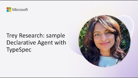 Trey Research: sample Declarative Agent with TypeSpec