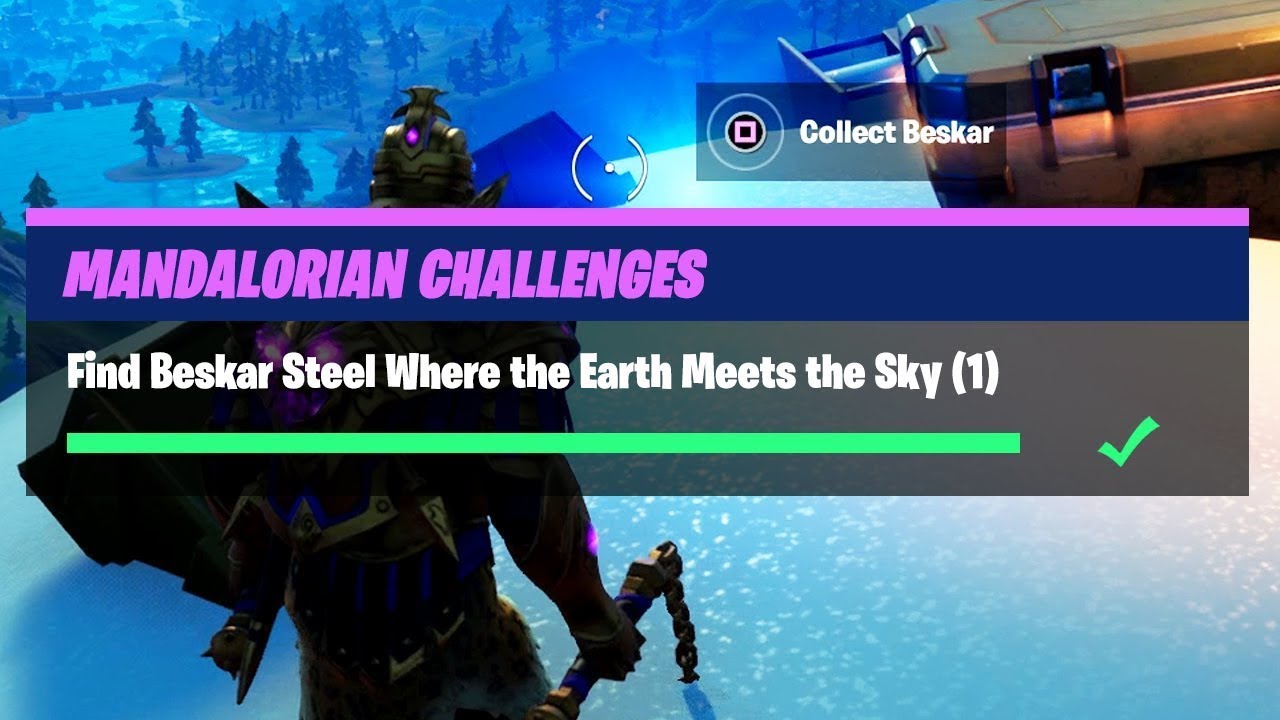 Fortnite - Legendary Beskar Quest - Collect Beskar Steel Where The Earth Meets The Sky