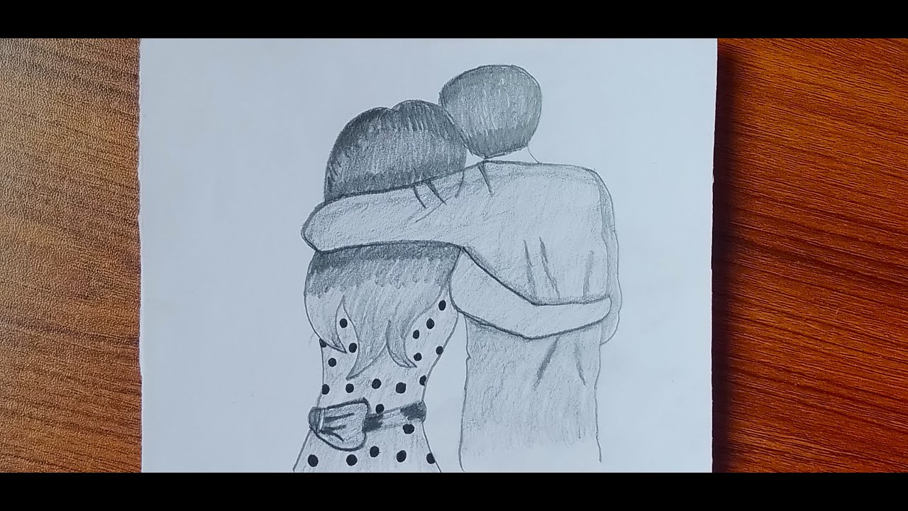 How to draw Romantic Couple with pencil sketch step by step - YouTube