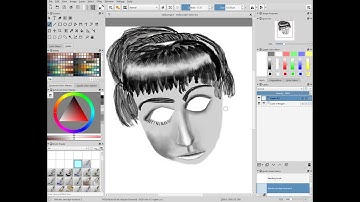 Krita 3.3.2  -  working with layers tutorial EN