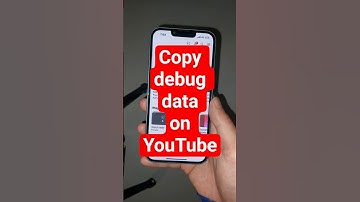 Copy debug data on YouTube