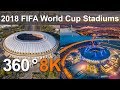 360 video, 2018 FIFA World Cup Russia. All Stadiums from drone
