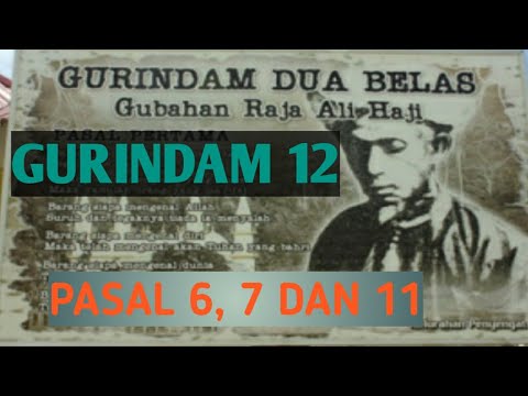 Gurindam 12 karya raja ali haji