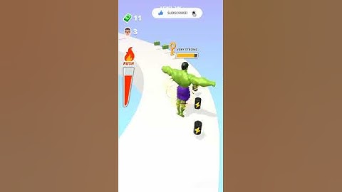 muscle rush Gameplay Walkthrough (funny games ) All Levels Gameplay iOS Android games #shorts 😇🐼🤓