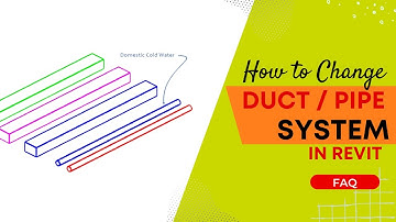FAQ: How to Change Duct/ Pipe System in revit