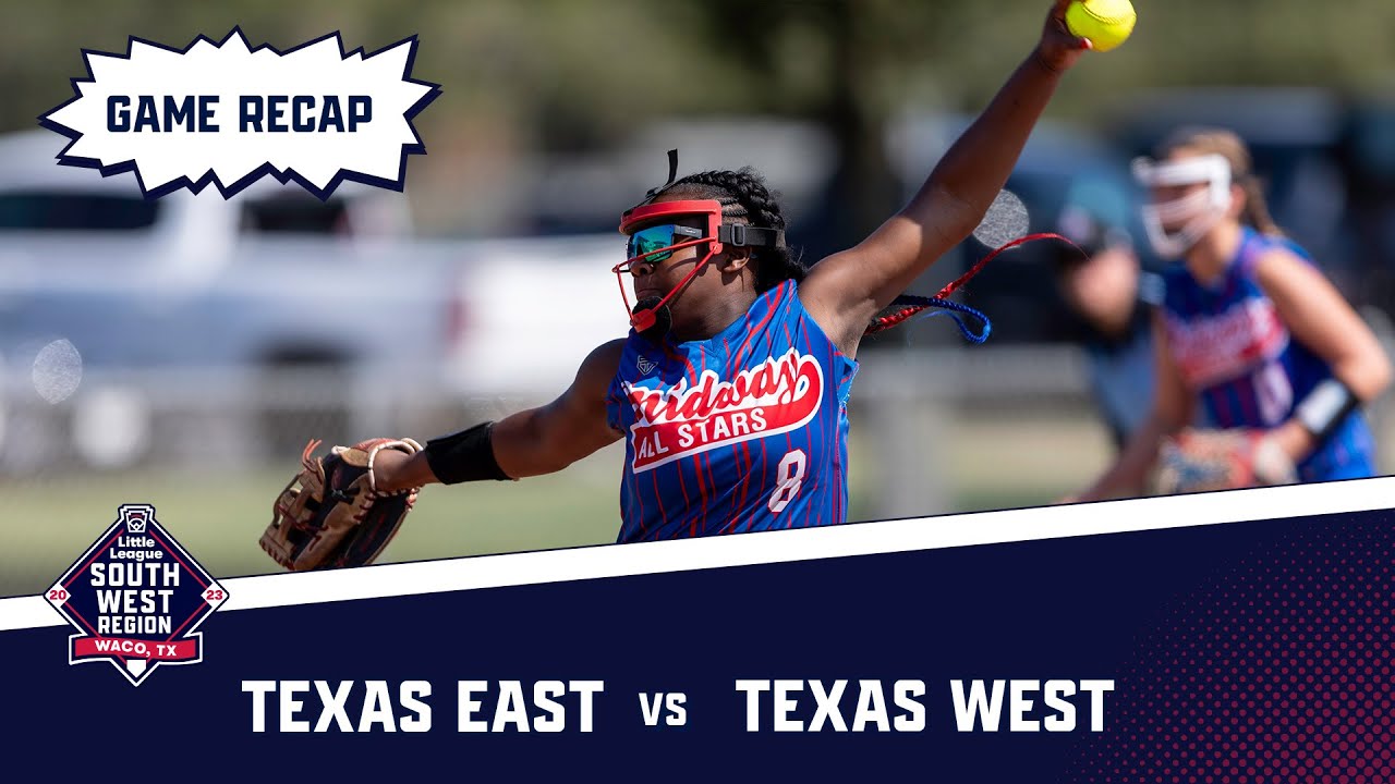 Game Highlights Texas West defeats Texas East Little League Softball