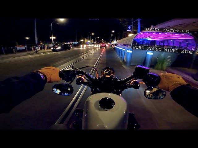 Harley Davidson 48 Night Ride 2 | Pure Engine Sound Only