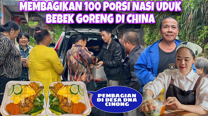 MEMBAGIKAN 100 PORSI NASI UDUK BEBEK GORENG DI CHINA, WARGA ANTUSIAS DAN BILANG BERUNTUNG