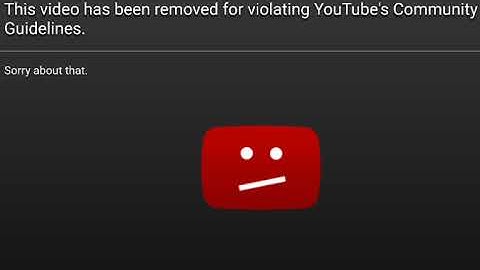 This video has been removed for violating YouTube