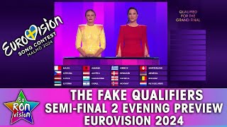 The Fake Qualifiers of Semi Final 2  - Eurovision Song Contest 2024 (Semi-final 2: Evening Preview)