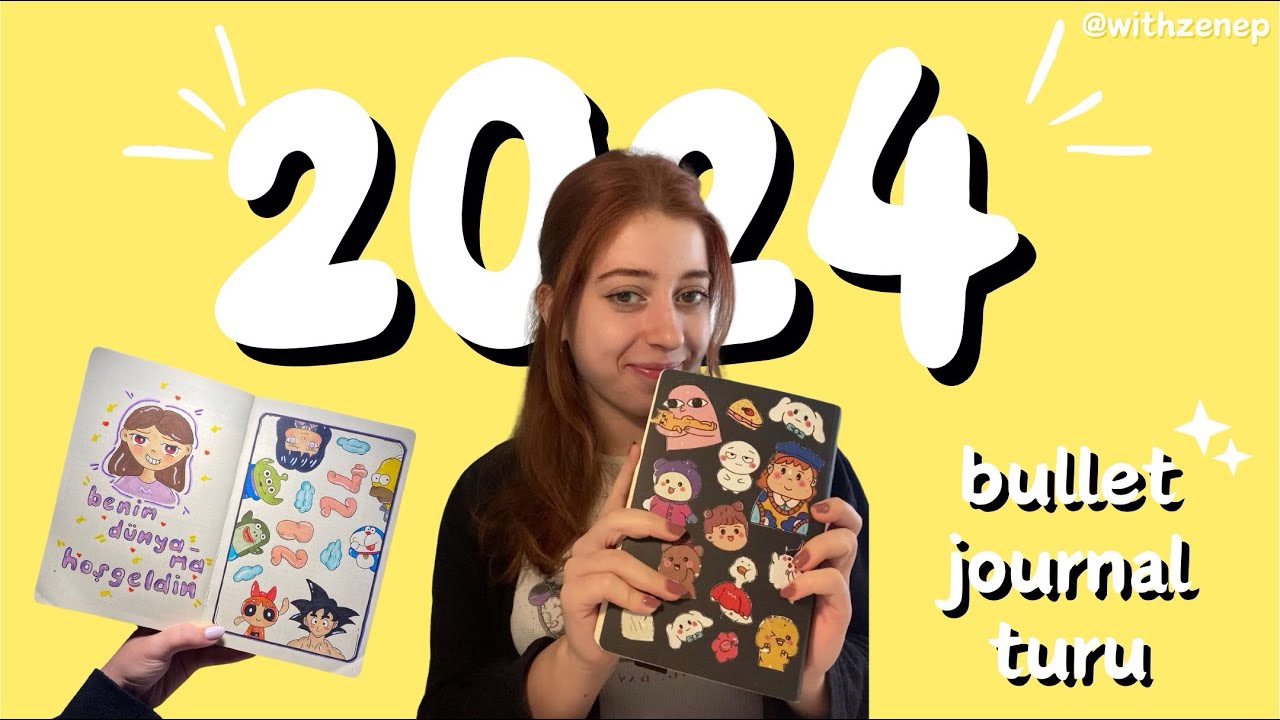 2024 BULLET JOURNAL TURU| 2024 ajandamı inceliyoruz! ♡