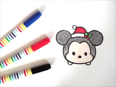 ツムツムミッキーの描き方 サンタクロース編 クリスマス ディズニーキャラクター How To Draw Mickey Mouse 그림 Youtube