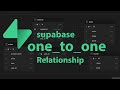one to one relationship in #supabase with #flutter #sql #tutorial #شرح