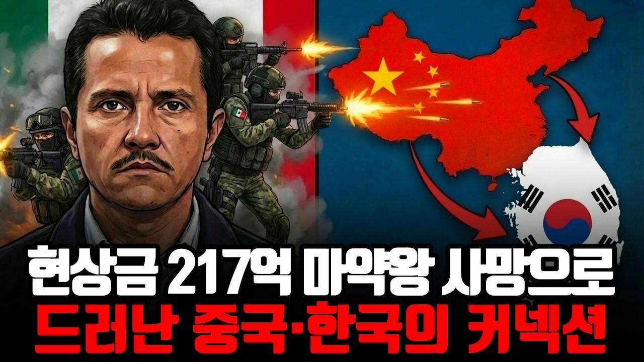 현상금 217억 마약왕 사살, 추적해보니 한국이 멕시코 카르텔 ‘거대 세탁소’였다 (펜타닐의 실체)