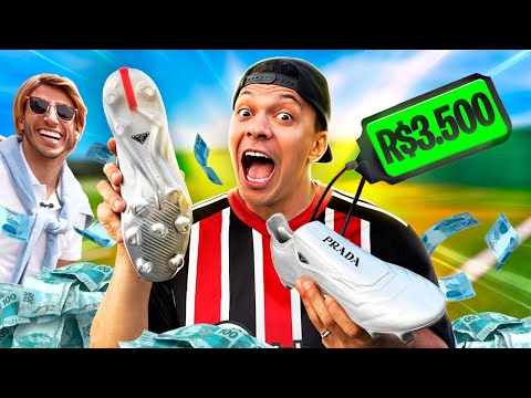 TESTANDO A CHUTEIRA PRADA DE 3 MIL REAIS! VALE A PENA?? (ft. jorginho)