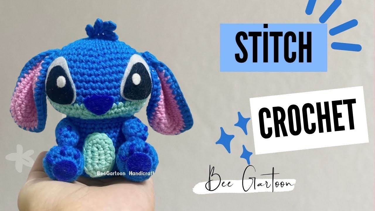 ถักตุ๊กตาสติช : How to crochet 'Stitch'