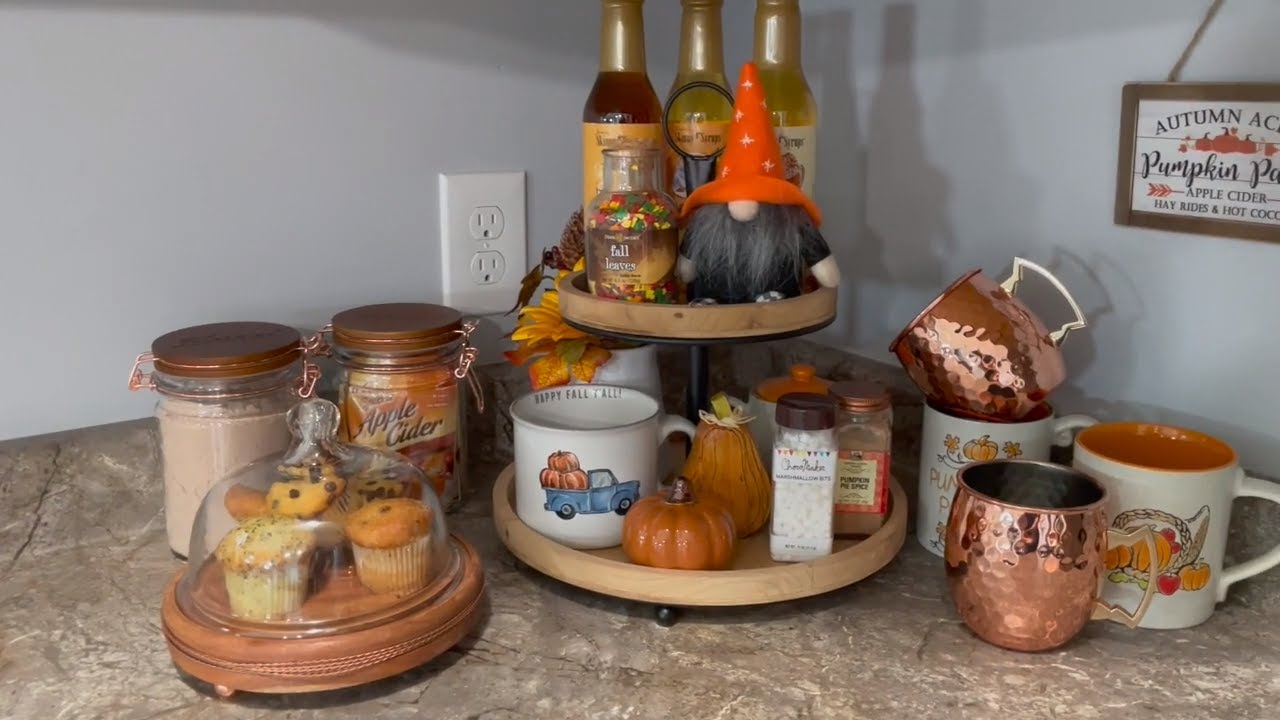 Fall Decorate With Me🍁Pumpkin Spice Hot Cocoa Bar☕️ 