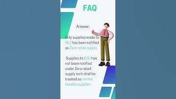 Supplies to EOU whether it is needs to be accounted as Deemed Export or Zero rated supply