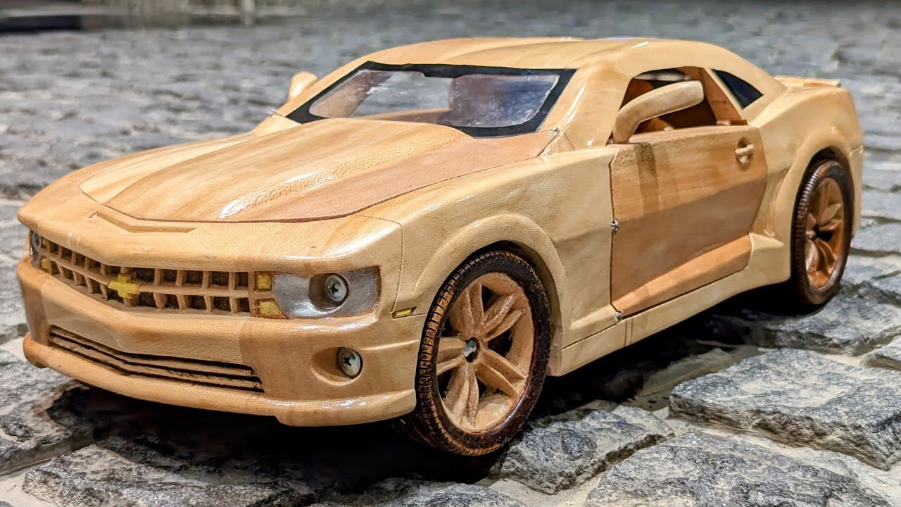 Wood Car Chevrolet Camaro (2015) Out of Wood Awesome Woodcraft