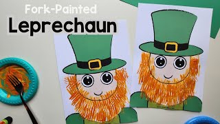 Fork Painted Leprechaun Craft