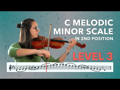 C Melodic Minor Scale - 2 Octaves | Violin | Level 3