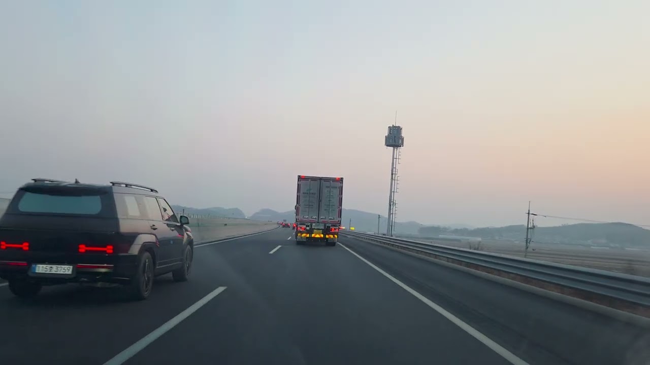 익산평택고속도로 예산예당호 - 서오산 | 테슬라 모델 Y 주행영상 4K60P