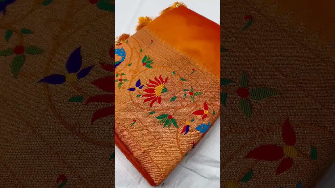 Harmony Paithani Soft Silk Meenakari Peacock Pallu Saree