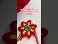 Colorful Crochet Flower 🌸 #CrochetFlower #CrochetDesign #ColourCombination #CrochetIdeas #Handmade
