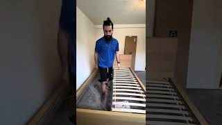 IKEA MALM Bed #Assembly Timelapse #shorts #ikea #malm #bedframe #bed #diy #bedroom #cchomeupgrades