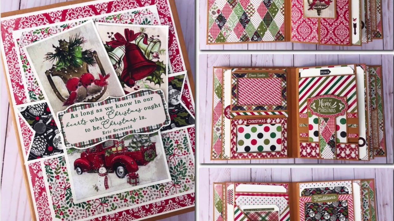 Authentique Rejoice  8 x10 Christmas Mini Album WalkThru