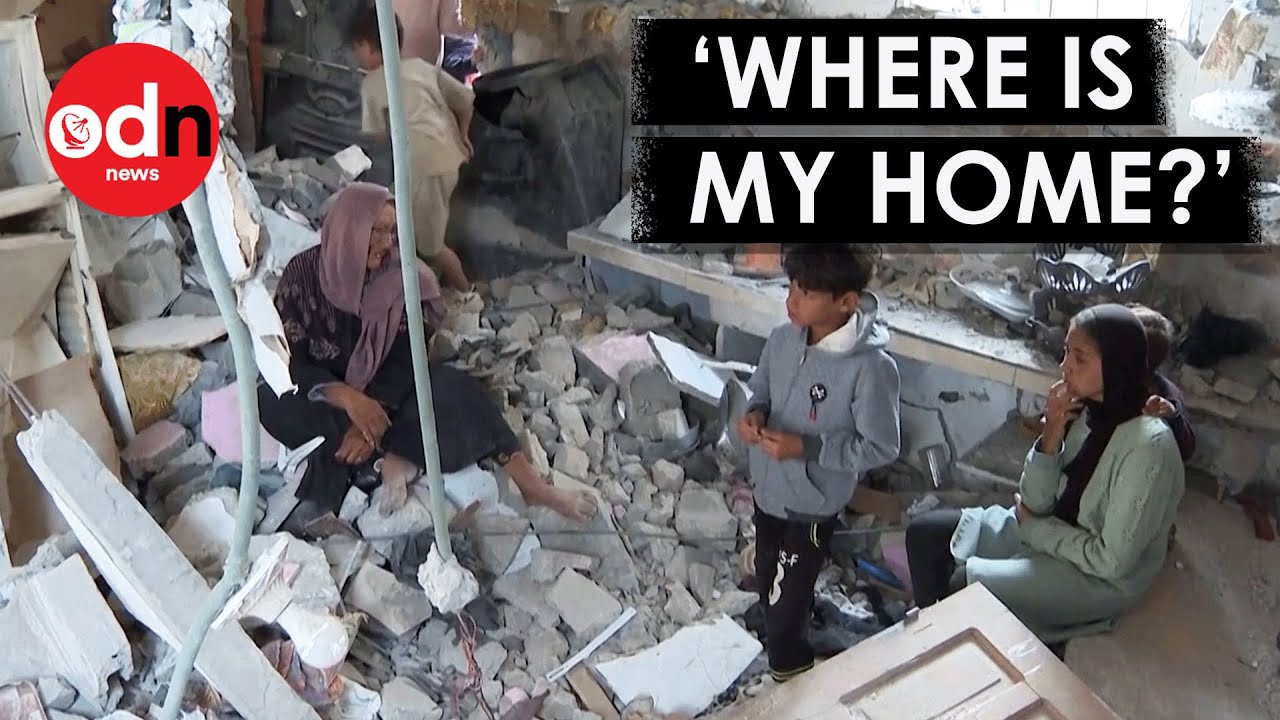 Gazans Return to Destroyed Homes in Khan Younis - YouTube