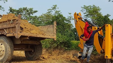 Fully Loaded Tractors | JCB Backhoe Machine Cutting Mud And Making Drain |DozerVideo |Off RoadPlanet